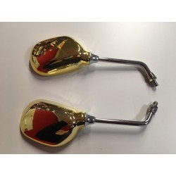 Juego de retrovisores universales dorados