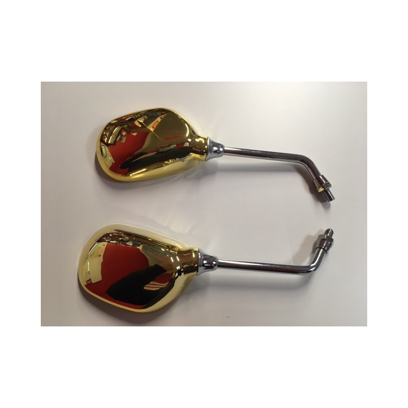 Juego de retrovisores universales dorados