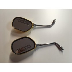 Juego de retrovisores universales dorados