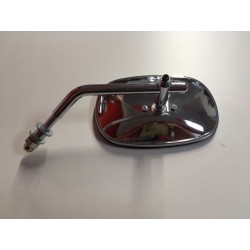 Espejo retrovisor cromado ovalado custom ambos lados