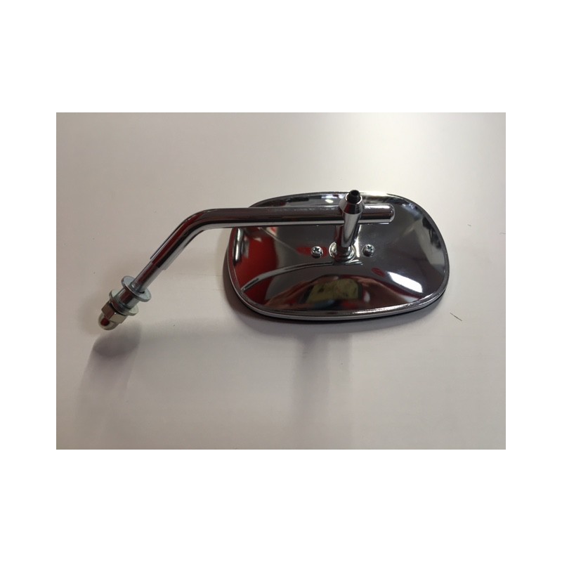 Espejo retrovisor cromado ovalado custom ambos lados