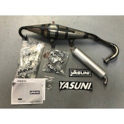 Escape homologado 2T Yasuni Z con silencioso de aluminio Piaggio, Gilera Zip, Runner, NRG Typhoon