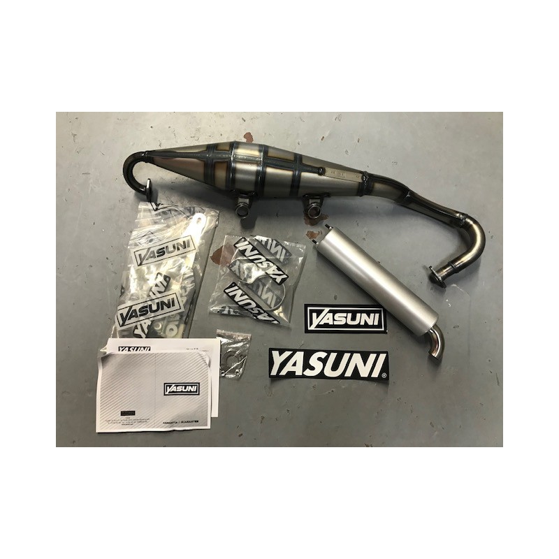 Escape homologado 2T Yasuni Z con silencioso de aluminio Piaggio, Gilera Zip, Runner, NRG Typhoon